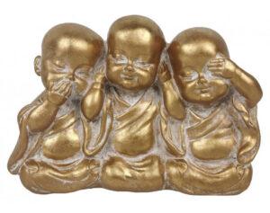 Dekoračná soška Traja Budhovia 13 cm
