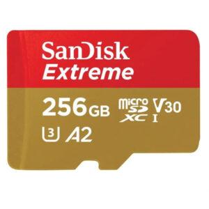 Pamäťová karta SanDisk Extreme MicroSDXC 256GB+SD Adapter 190MB/s & 130MB/s