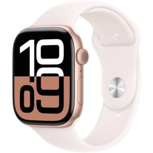 Apple Watch Series 10 46mm Rose Gold Aluminium Blush Sport Band M/L