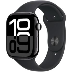 Apple Watch Series 10 Cellular 46mm Black Aluminium Black Sport Band M/L