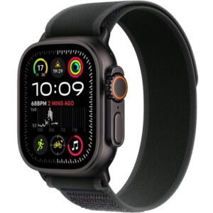 Apple Watch Ultra 2 GPS + Cellular 49mm Black Titanium Case with Black Trail Loop - S/M