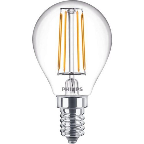 Philips LED Cla 40W P45 E14 2700K sklo