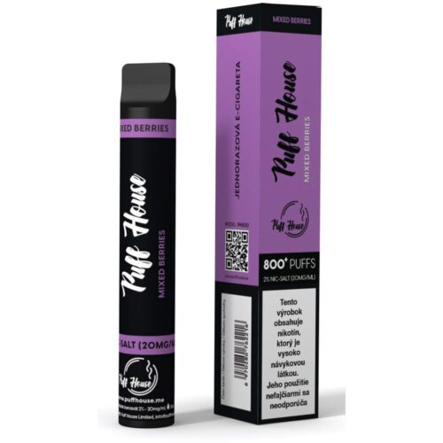 Puff House E-cigareta Mixed Berries